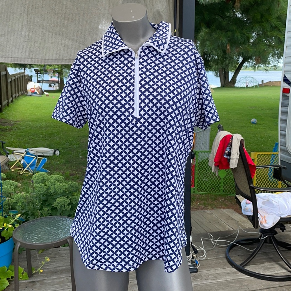 Jofit xlarge shirt  blue and white